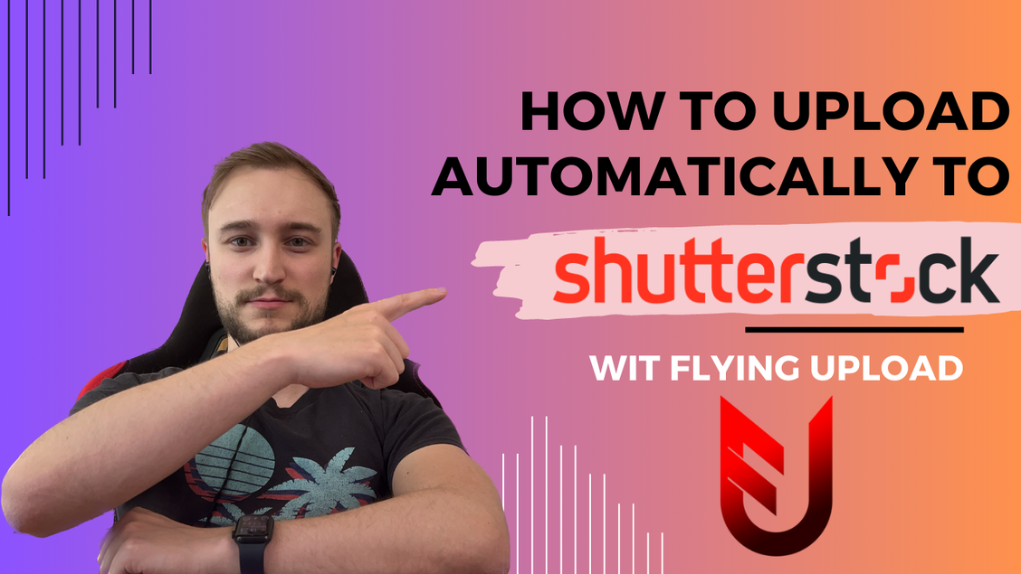 using flyingupload with shutterstock